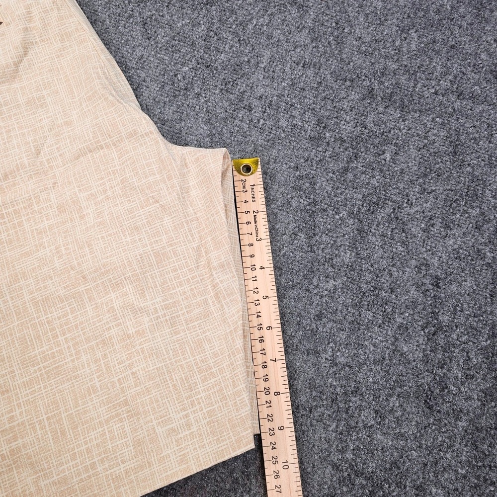 Eddie Bauer Travex Mens 40 Shorts Beige Crosshatch Stretch Performance 11107978 - Picture 7 of 9